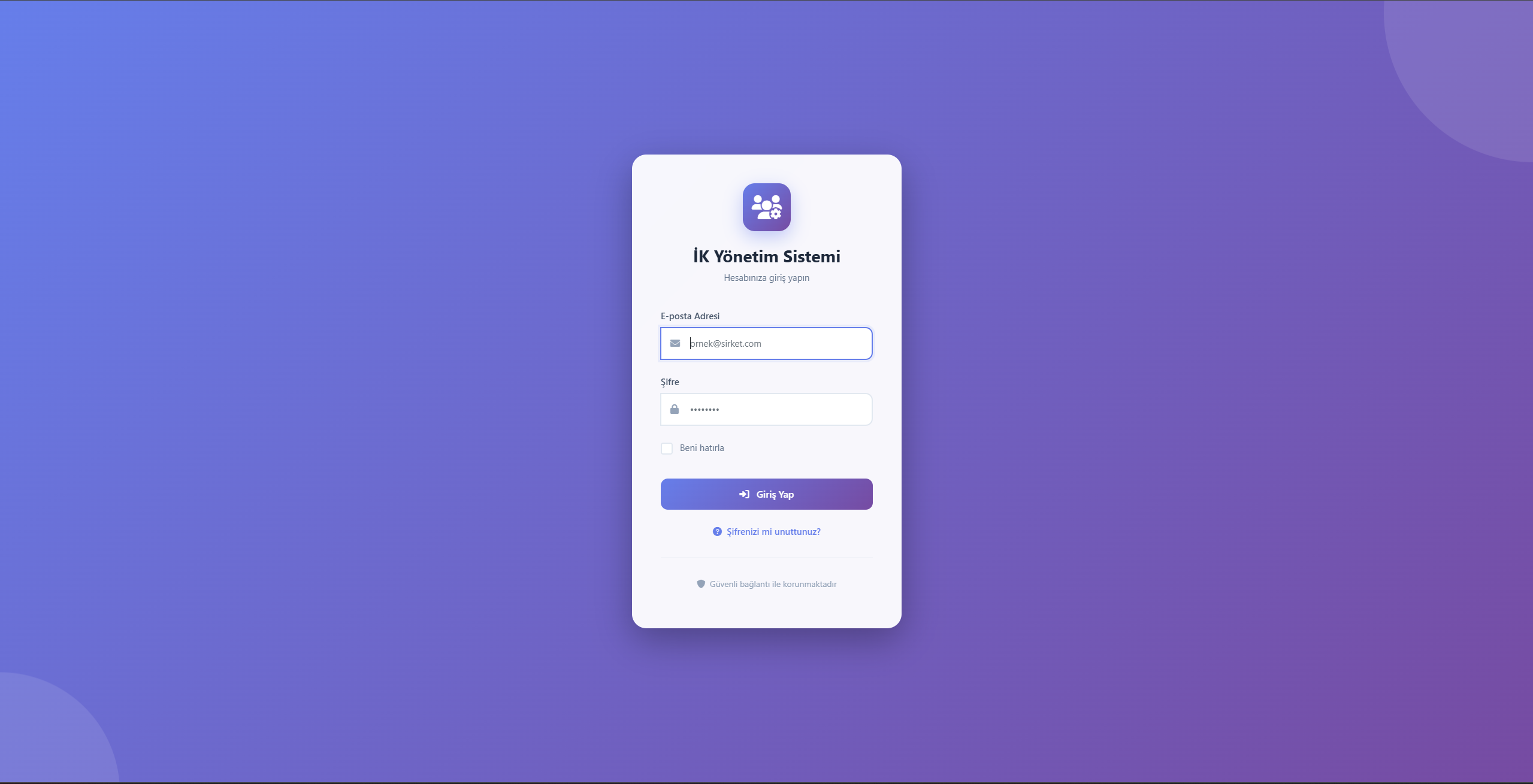 Giriş Ekranı